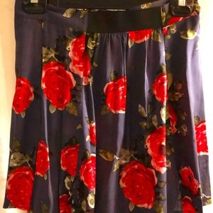 PINS & NEEDLES Flowered Skater Skirt